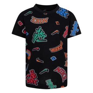 POLERA MANGA CORTA NIÑO NIKE VARZITY AOP