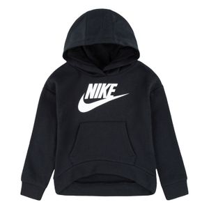 POLERÓN NIKE FRENCH TERRY HIGH LOW NEGRO